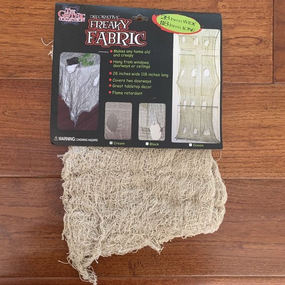 HALLOWEEN DECORATIONS Spider Web paper lanterns Glow Freaky Fabric Cheesecloth - Picture 7 of 10